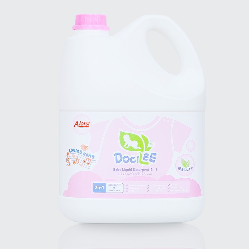 Nước giặt xả quần áo trẻ em 2 in 1 DOCILEE