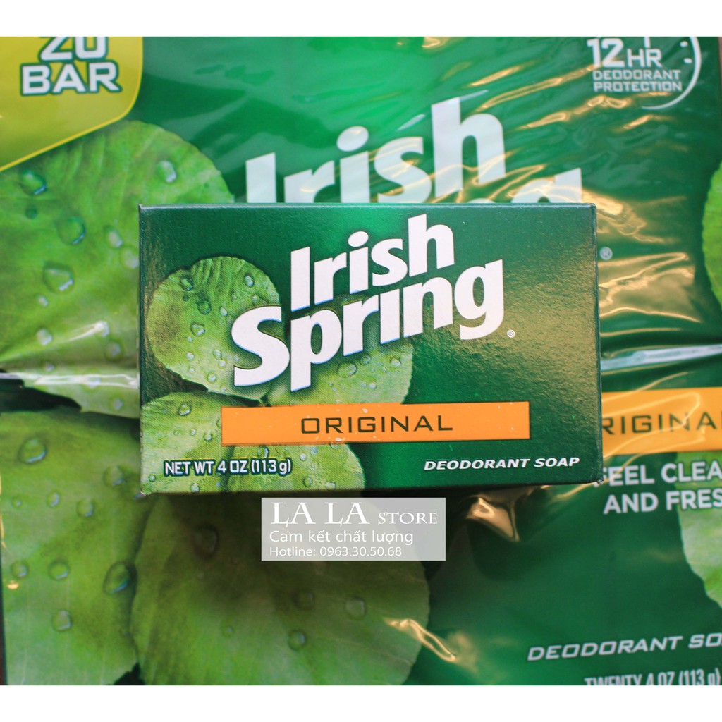 Xà bông cục Irish Spring Original 113g