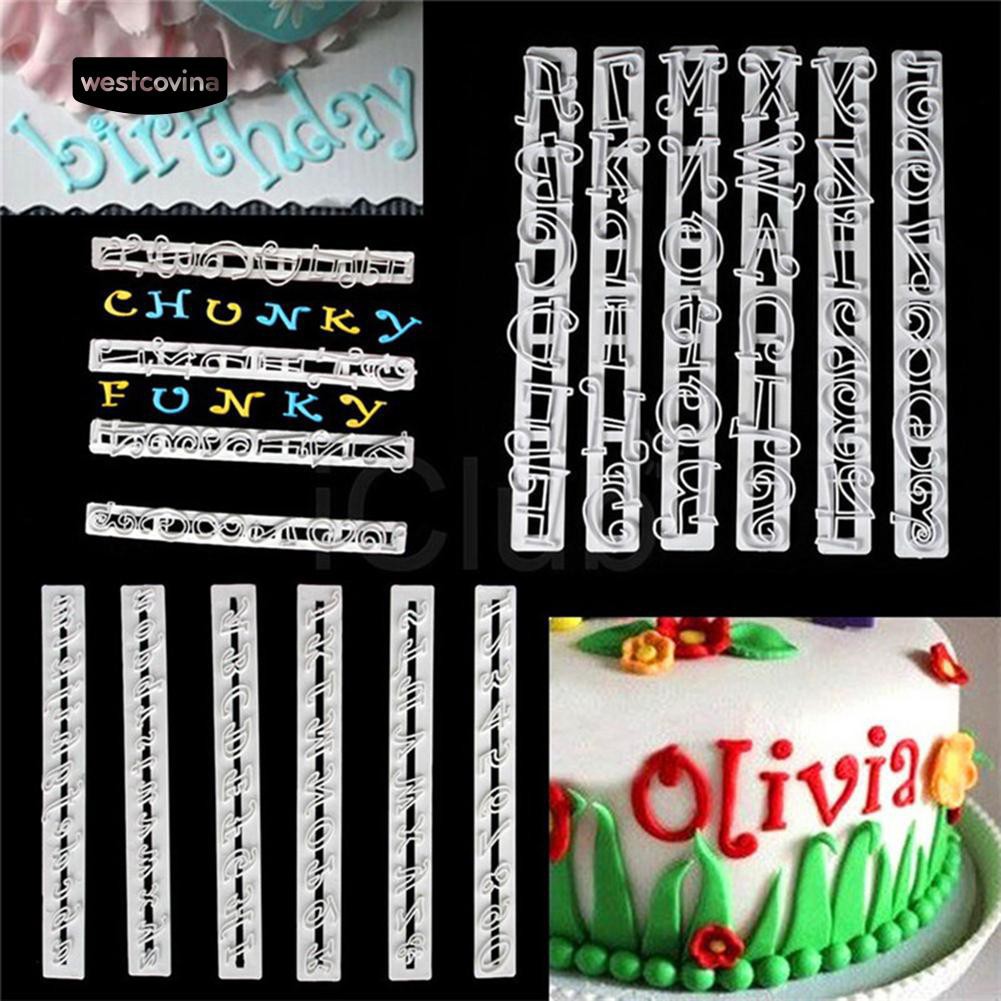 Khuôn cắt chữ trang trí bánh