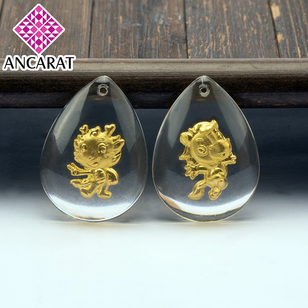 ANCARAT - Mặt dây 3D dát vàng