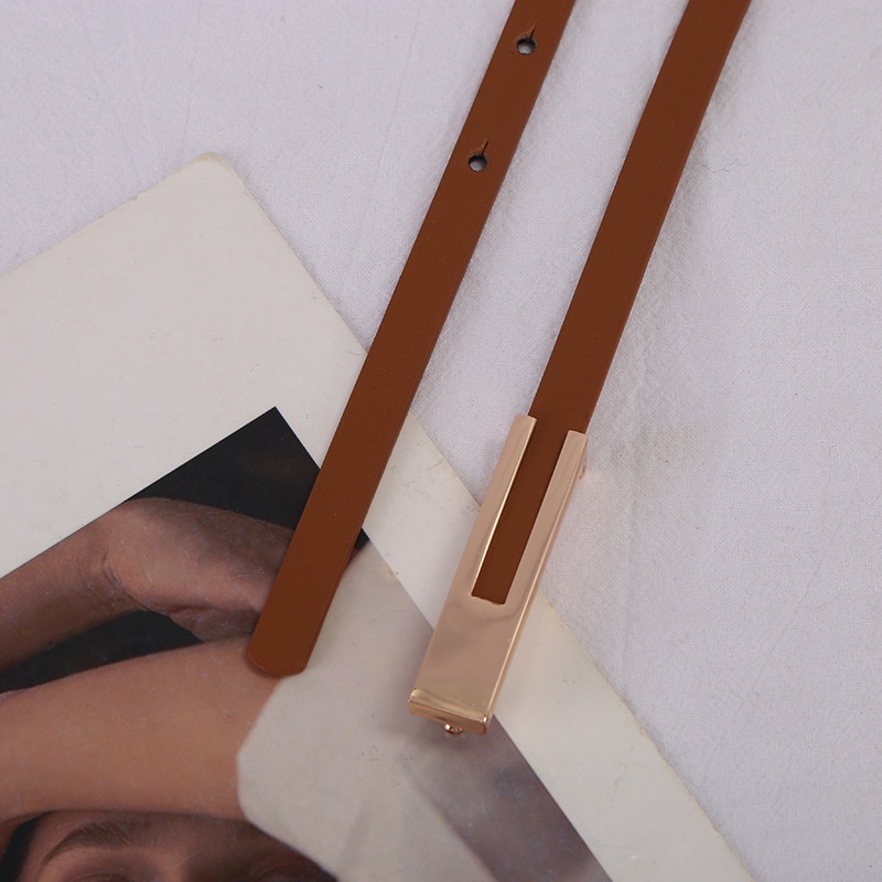 Thắt Lưng Da Bò 1cm Chất Lượng Cao Thời Trang Cho Nữ