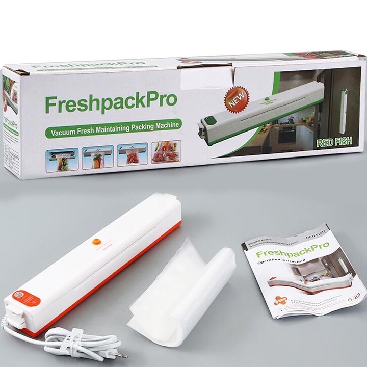 Máy Hút Chân Không Thực Phẩm Vacuum Fresh PACK PRO (Tặng 10 Túi Hút)- Máy Hút Chân Không Mini Nhỏ Gọn, Tiện Lợi