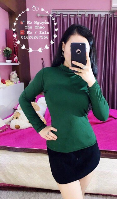 [Mã FASHIONG10 giảm 10k đơn 50K] ÁO GIỮ NHIỆT CỔ 3P CÓ LÓT NỈ - NhiNhiShop | WebRaoVat - webraovat.net.vn