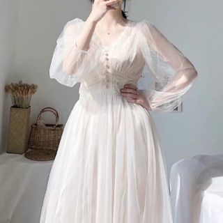 [ ORDER ] Đầm trắng công chúa ulzzang