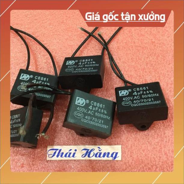 [FreeShip<3] Tụ quạt 4 M/400 v giá cho 5 chiếc [ShopUyTín]