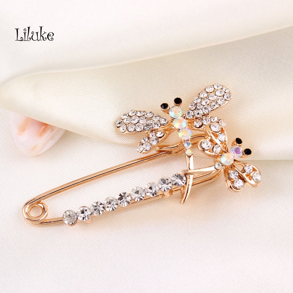 Ghim Cài Áo Hình Chuồn Chuồn Đính Đá Nhân Tạo Thời Trang Cho Nữ