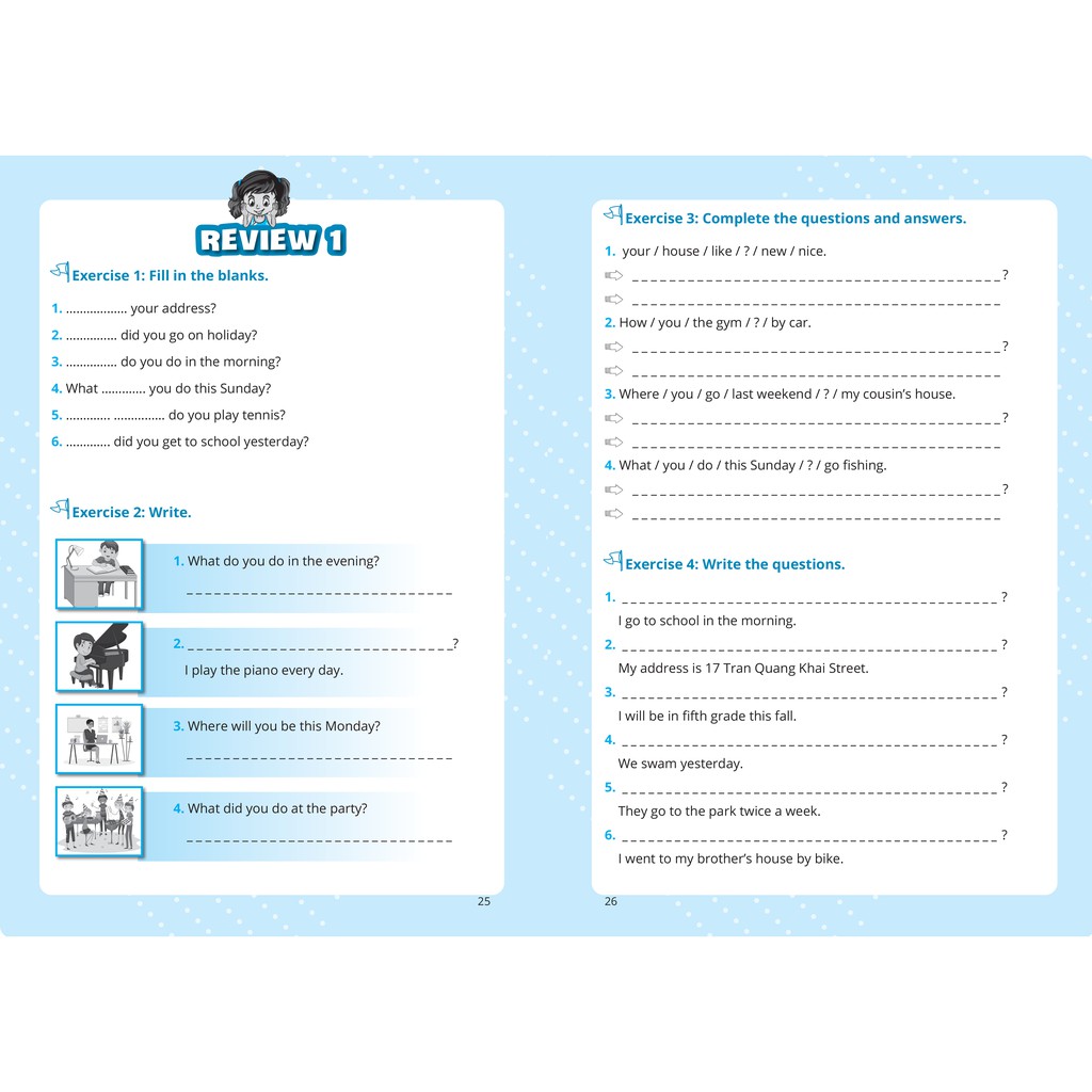 Sách Grammar Go Ôn luyện trọng tâm ngữ pháp Tiếng Anh lớp 5 - MGB