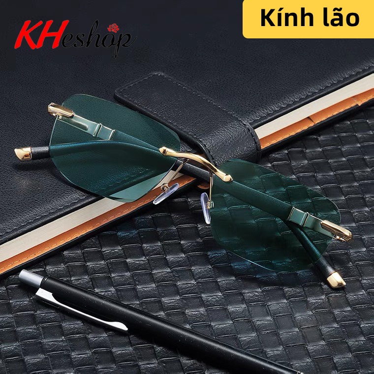 Kính râm có độ Lão, viễn thị siêu hot, tròng HD cao cấp màu xanh đậm chống ánh sáng xanh nam nữ mã Y88102