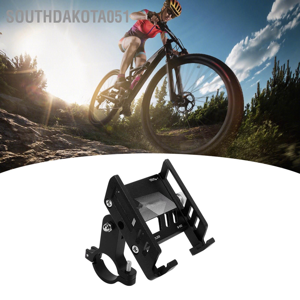 Southdakota051 MEROCA Giá đỡ điện thoại di động cho xe đạp bằng nhôm Xoay 360 ° Tay lái Xe leo núi