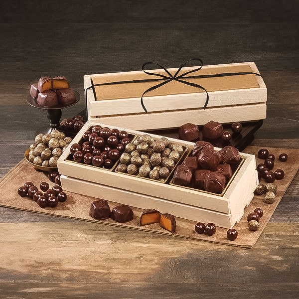 Hộp quà tết, khay gỗ gói quà, Hộp đựng đồ đa năng - Pallet gỗ thông (nhận kích thước theo yêu cầu)