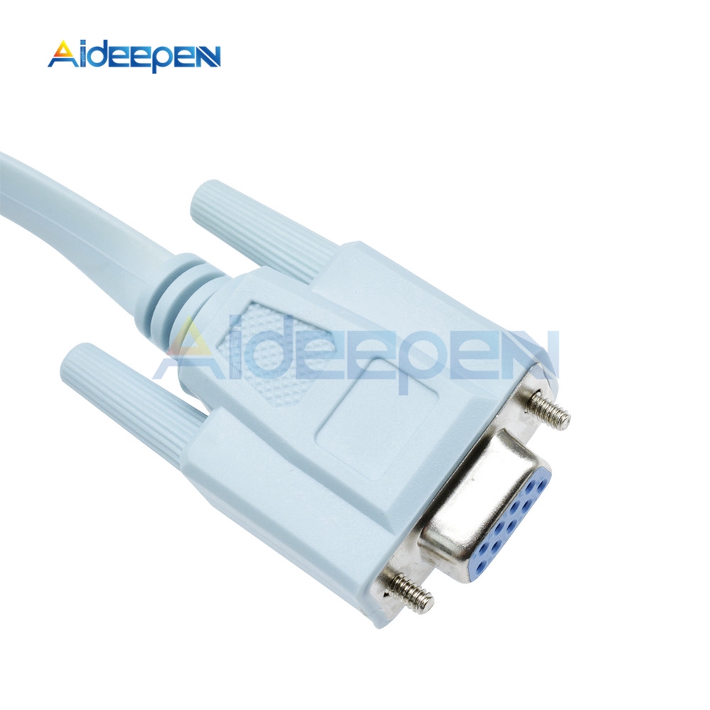 Cáp tiếp hợp mạng lỗ cắm 1.5M RJ45 sang RS232 DB9 cho cổng nối tiếp COM của bảng điều khiển Cisco