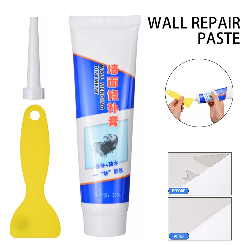 Tuýp Gel Và Xi Măng Dẻo Xử Lý Bề Mặt Trám Vá Tường Siêu Tốc Chống Thấm Mốc Xử Lý Vết Nứt Lỗ Đinh Tróc Sơn Trên Tường