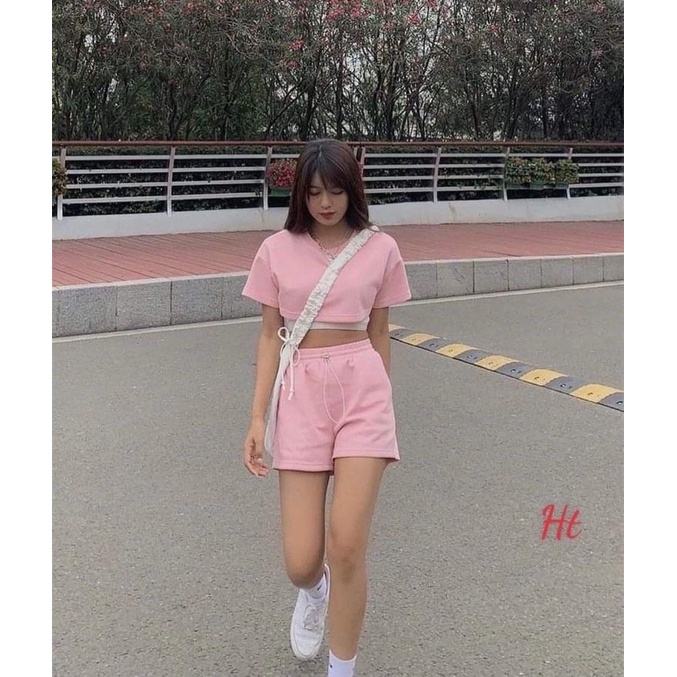 Sét ba món croptop simple HT12