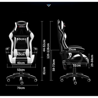 💥FREE SHIP💥 Ghế gaming bọc da cao cấp , đệm cao su , gác chân, ngả lưng 140 độ - Ghế chơi game