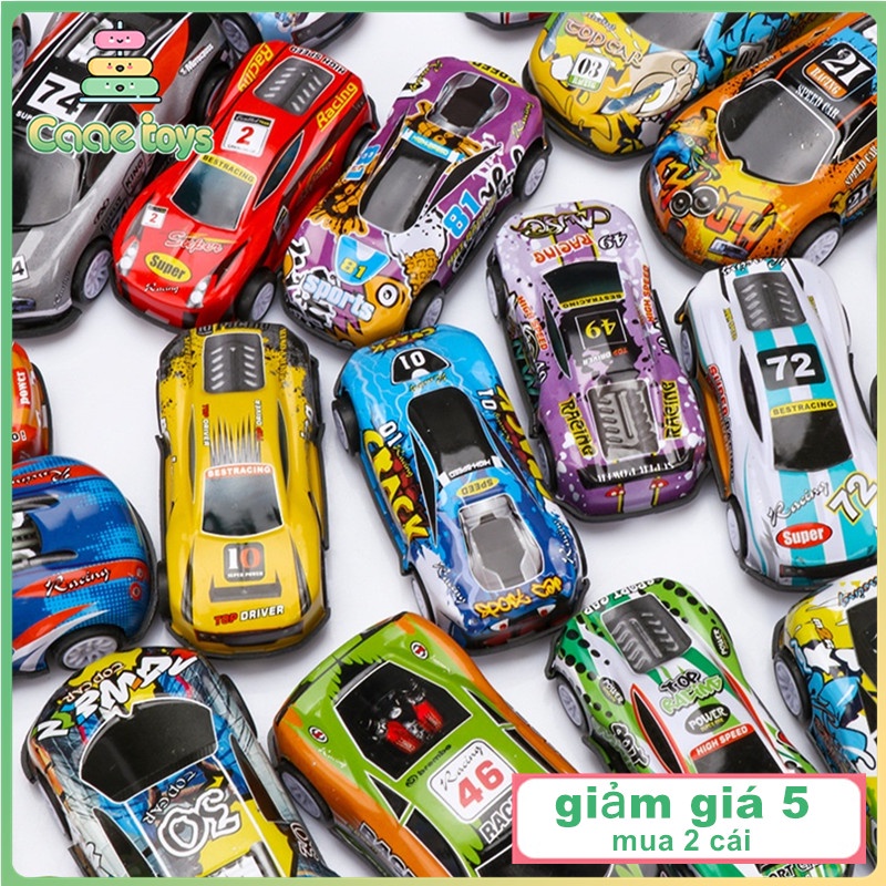 Đồ Chơi Mô Hình Xe Hơi Đua Chống Rơi Bằng Sắt Mini Cho Bé