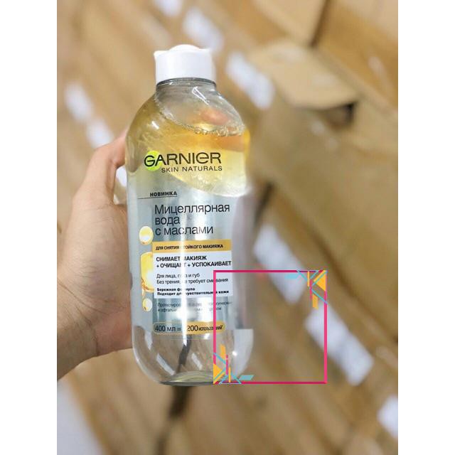 Nước Tẩy Trang Garnier 400ml - bản Nga (date2022)