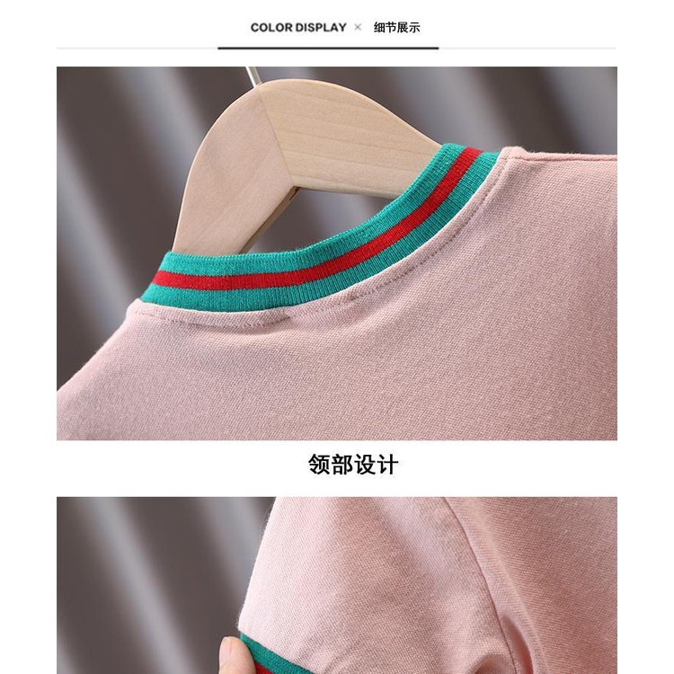 [Babycat Hàng Có Sẵn Áo Thun polo Tay Lỡ Phong Cách Hàn Quốc Nhật Bản Mùa Hè 2022 Kiểu Mới Cho Bé Trai