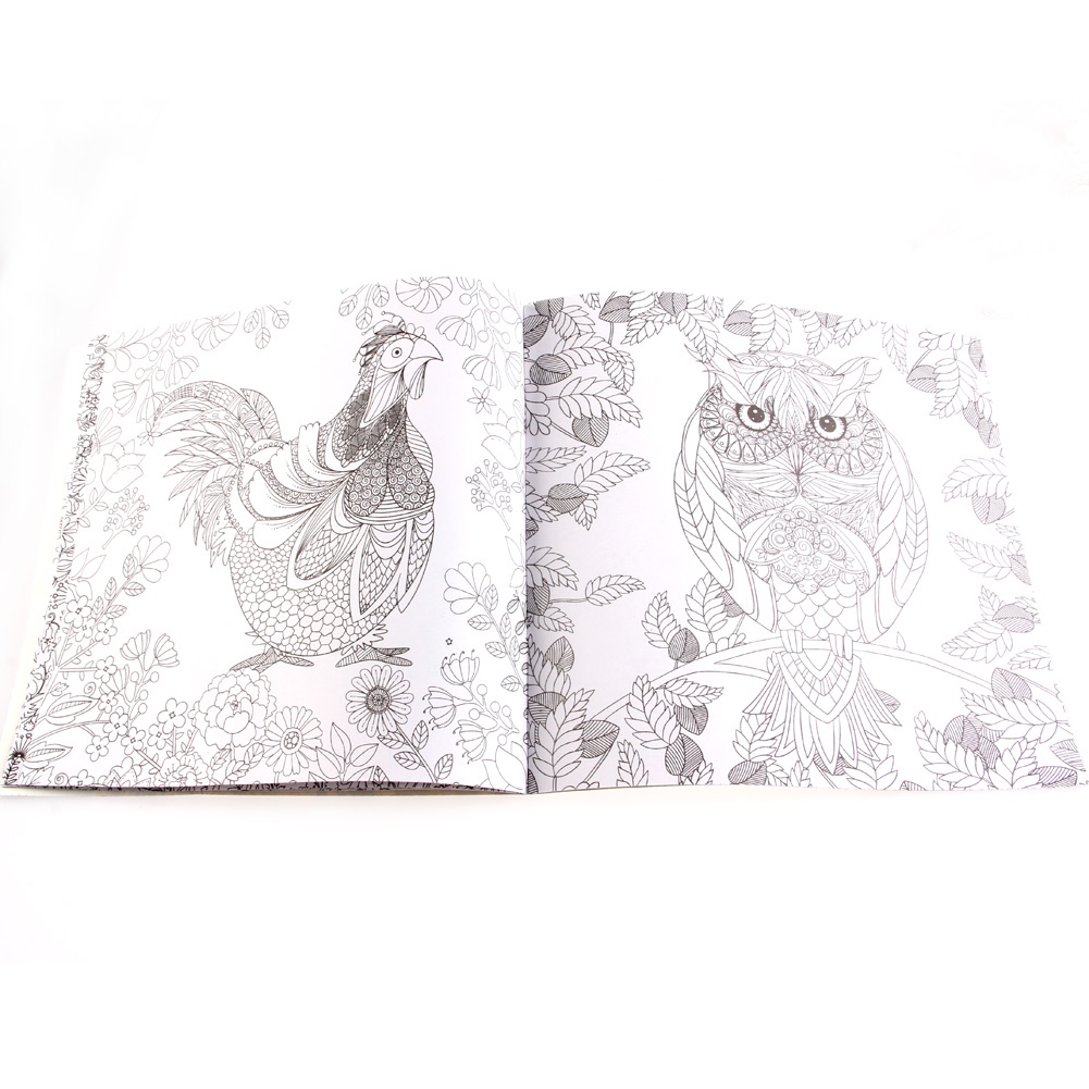 Sách Tô Màu In Chữ Tiếng Anh Độc Đáo Cho Người Lớn