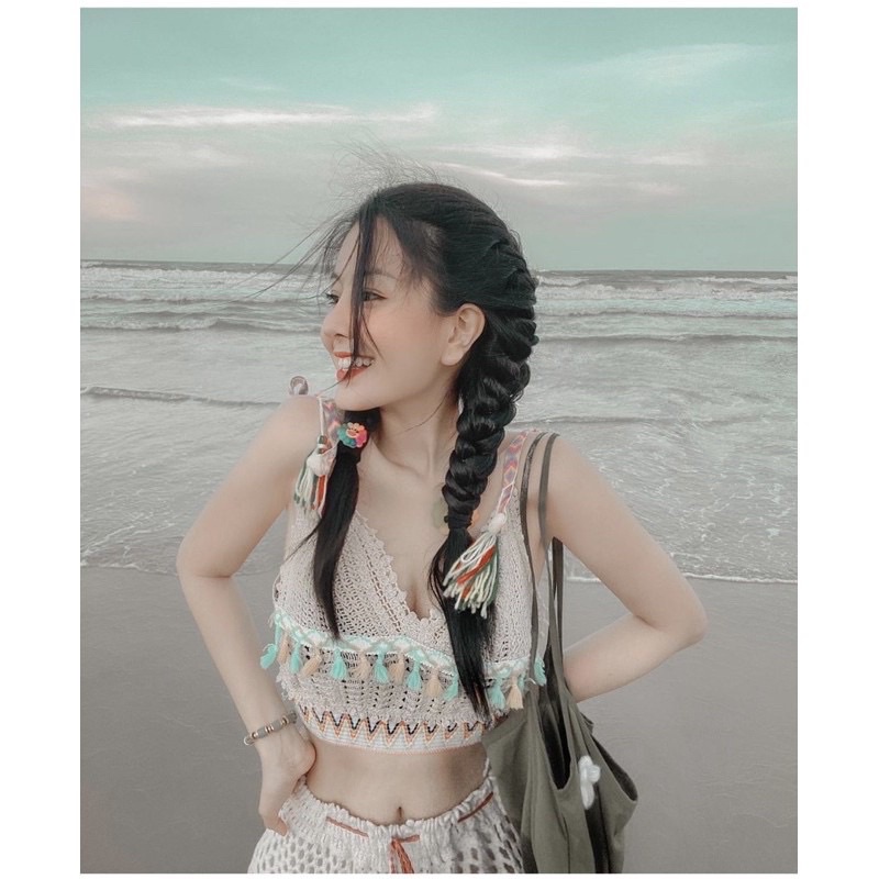 Full set áo quần lưới đi biển hàng đẹp Quảng Châu