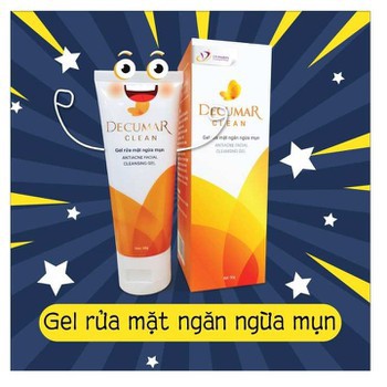 ✅[CHÍNH HÃNG] Decumar Clean 50G - Gel Rửa Mặt Ngừa Mụn Bằng Nano Nghệ