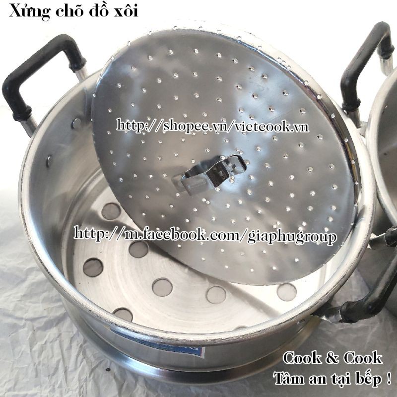 [CHÍNH HÃNG] CHÕ HẤP ĐỒ XÔI NHÔM MẠNH HÙNG SIZE 20, 22, 24, 26, 28, 30, 32 cm chõ đồ xôi, chõ hấp xôi