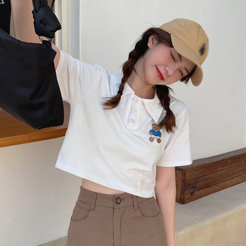 Áo Thun Tay Ngắn Dáng Rộng In Hoạt Hình Kiểu Harajuku Nhật Bản Dễ Thương Cho Nữ