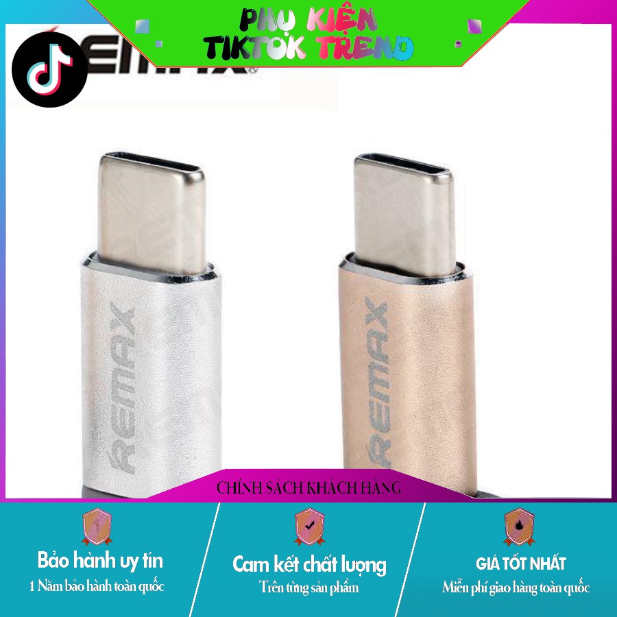 [TIKTOK TREND] - [ GIẢM GIÁ ] ĐẦU ĐỔI MICRO USB -> TYPE-C REMAX (RA - USB1) hàng auth nhé