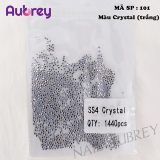 [Mã SP 101] Đá Nail Chân Lưới Mặt Cắt Đá Màu Crystal