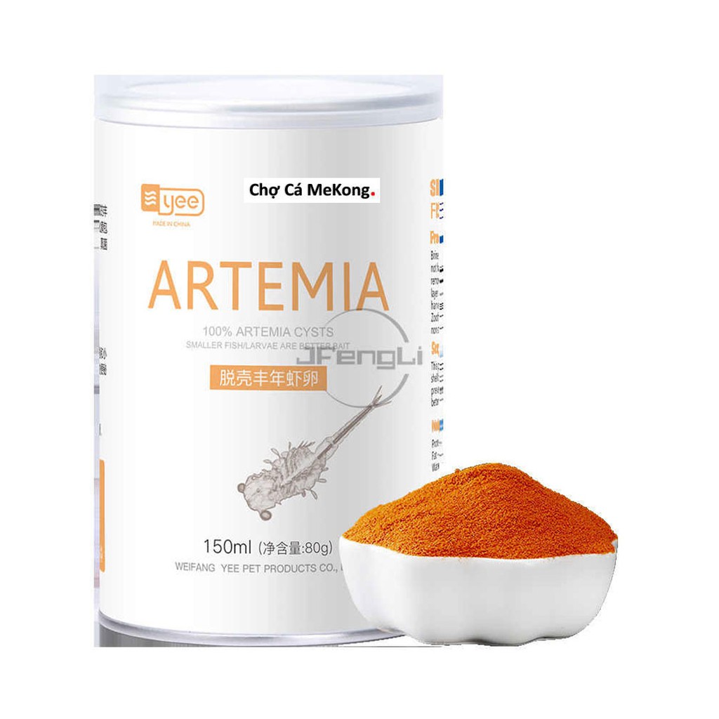 ARTEMIA SẤY KHÔ 80g- cho ăn trực tiếp| Tặng Ống đựng thức ăn