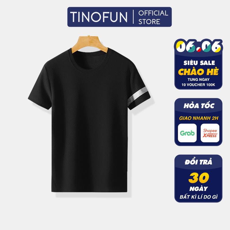 Áo thun nam TINOFUN mã TT40-Q Áo tay lỡ nam form rộng thể thao cộc tay đẹp hè thu tập gym
