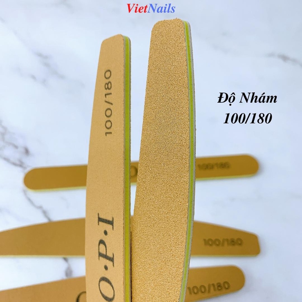 Dũa Móng Tay OPI Da Bò Dũa Móng Thật Móng Gel Nhám 100/180