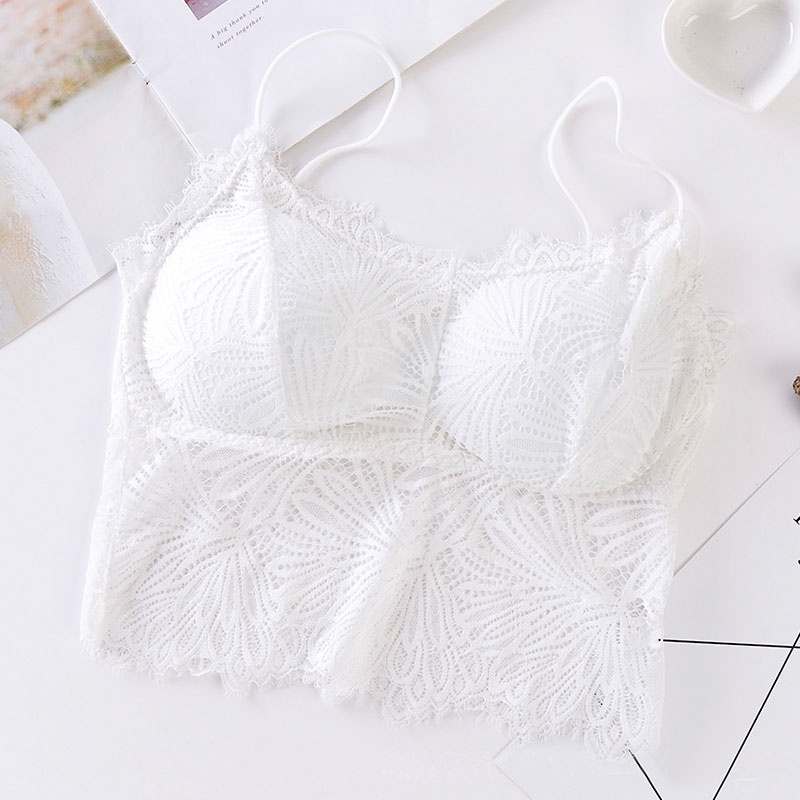 Thời Trang Áo Lót Ren Không Đường May Có Đệm Ngực Tháo Rời Được Phong Cách Nhật Bản Cho Nữ