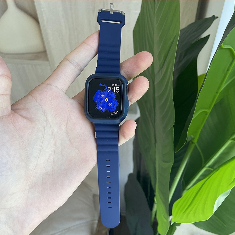 Ốp Bảo Vệ Bằng Silicone Dành Cho Apple Watch 7 6 SE 5 4 3 2 1 IWatch 42MM 41MM 38MM 45MM 44MM 40MM