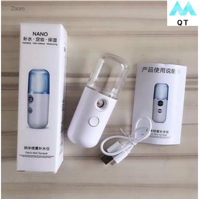Xịt Khoáng Nano,Máy Phun Sương Xông Hơi Mặt Mini Cầm Tay Hỗ Trợ Dưỡng Da Cấp Nước Tối Đa