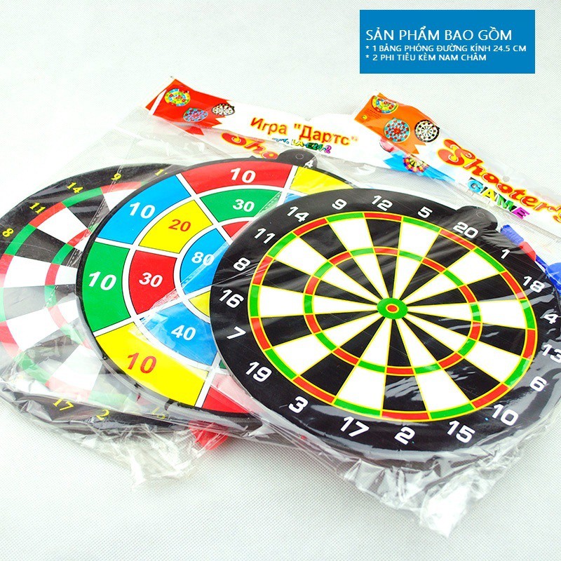 Bảng phi tiêu đồ chơi cho bé kèm 2 phi tiêu nam châm CTT007 - Có thể chọn mẫu