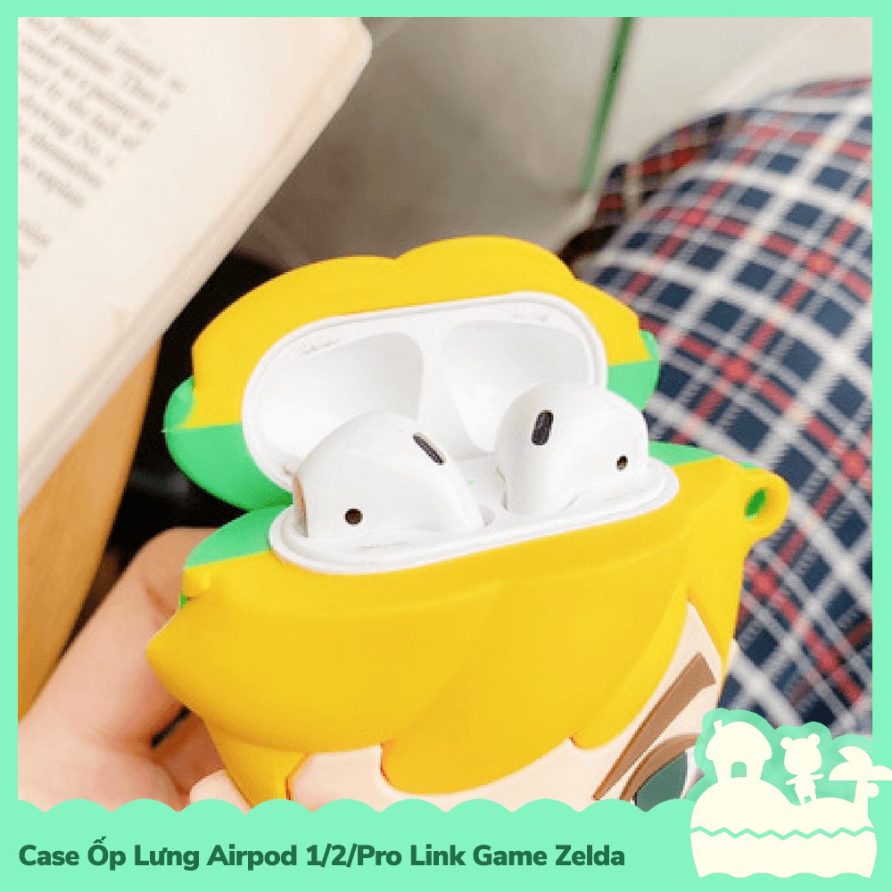 [Sẵn VN - NowShip] Case Ốp Lưng Airpod 1 / 2 / Pro Gel Silica Phong Cách Nhân Vật Link Game Nintendo Zelda