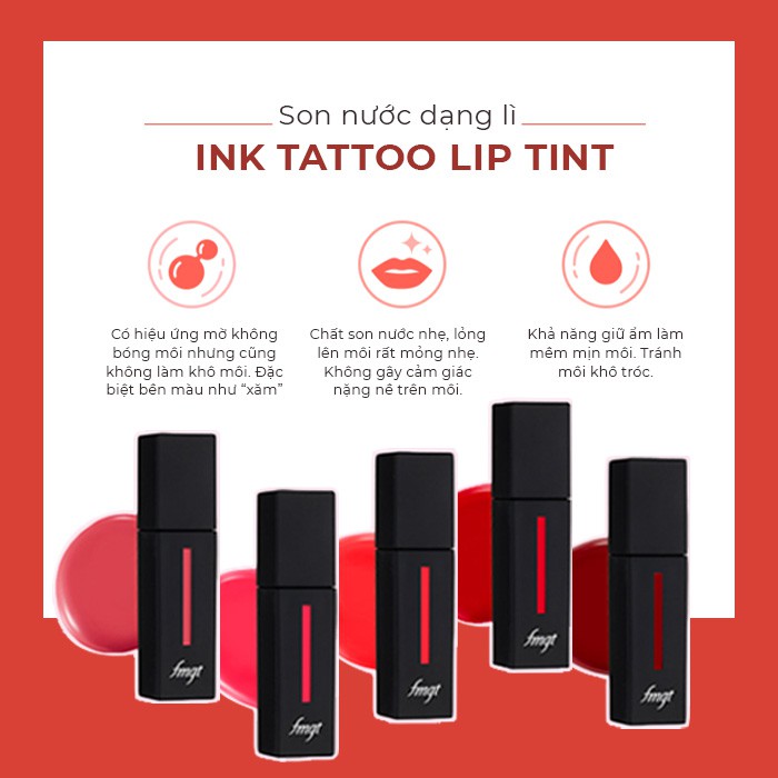 Son Môi Trang Điểm TheFaceShop Ink Tattoo Lip Tint 5g | BigBuy360 - bigbuy360.vn