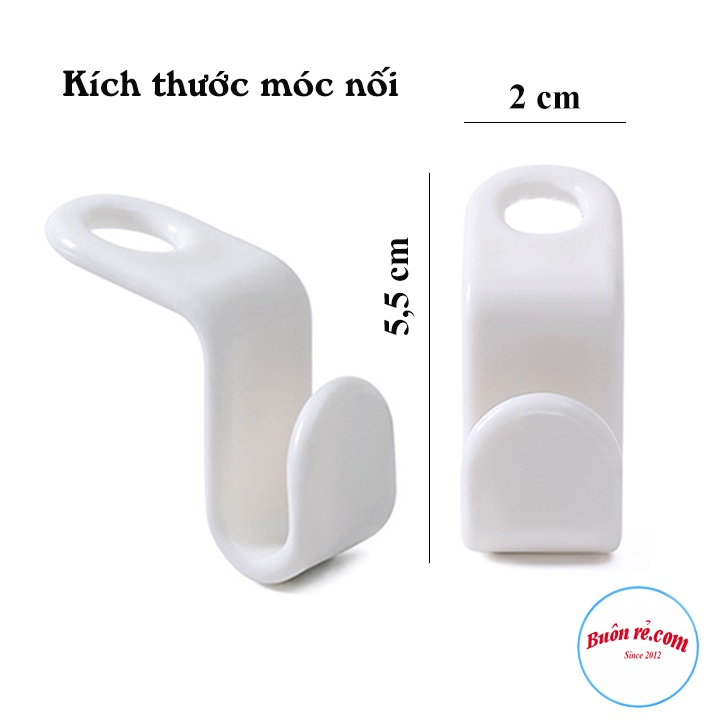 Đầu nối móc treo quần áo bằng nhựa tiết kiệm không gian - Đầu nối mắc treo quần áo đa năng Br 01602