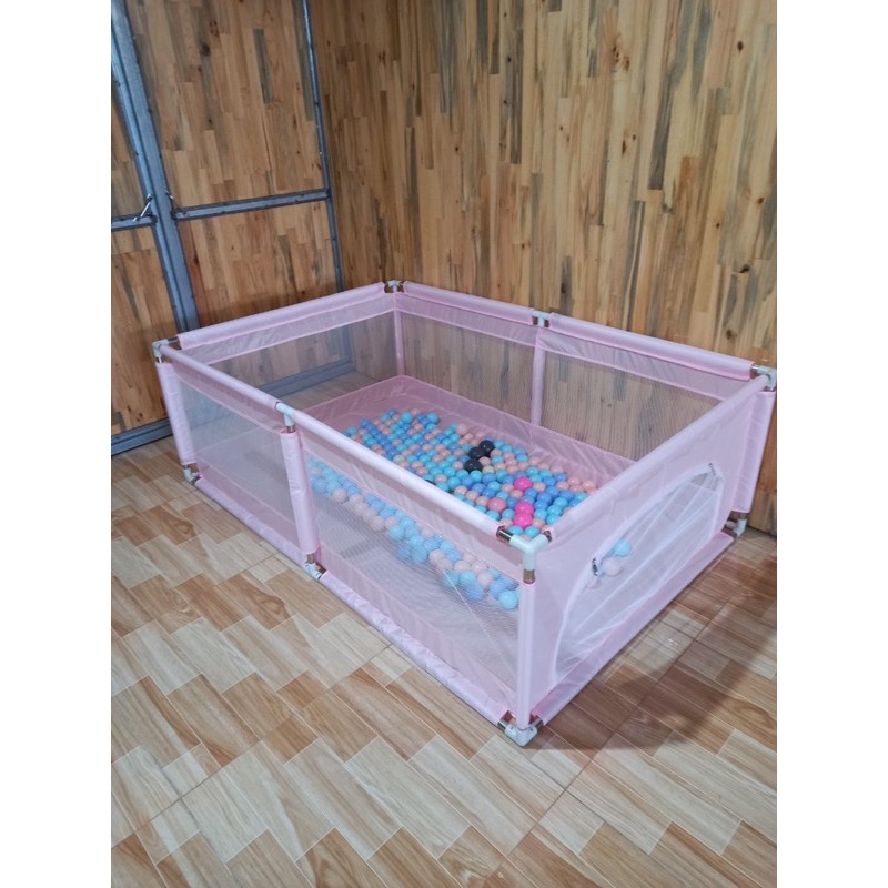 Quây cũi cho bé 🔥XẢ KHO🔥 Quây cũi nhà bóng,thiết kế đẹp trang nhã, chống va đập, an toàn cho bé kích thước 1m2.1m8