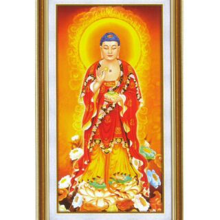 Tranh thêu chữ thập PHẬT  (A 1126)40×70cm chưa thêu.