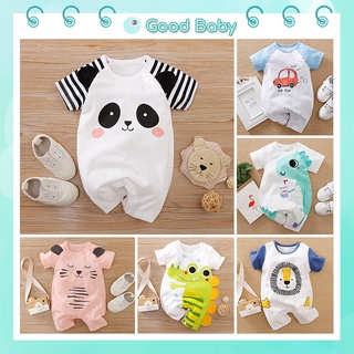 Body đùi bodysuit cho bé chất Cotton cho bé gái bé trai từ 0-12 tháng tuổi Quần áo trẻ em hình động vật dễ thương