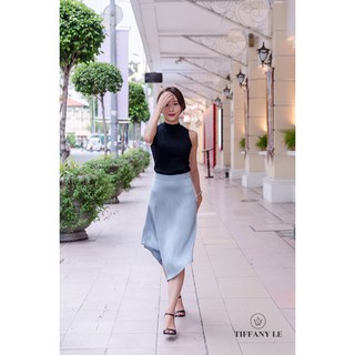 TIFFANY LE - Chân Váy Lụa Mia 2 Lớp