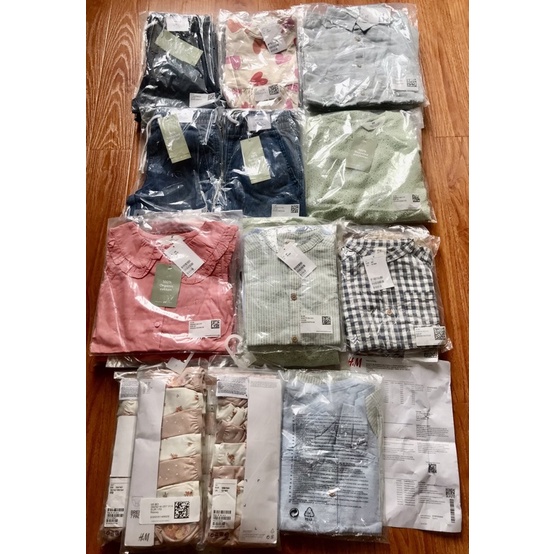 Set gồm 7 quần chip tông hồng trắng hoa nhí dễ thương săn sale Balan sz 14y+