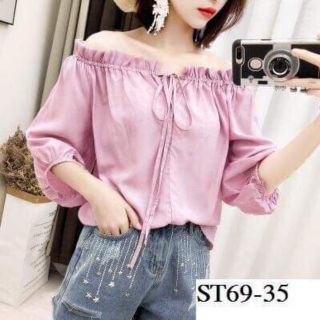 Áo baby doll trễ vai
