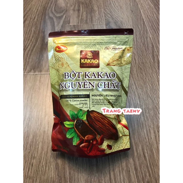 Bột cacao nguyên chất Headman 250g