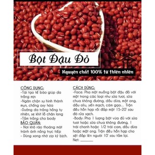 Bột Đậu Đỏ Hạt Nhỏ Túi 100g