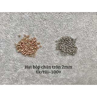 Hạt bóp chặn cố định hạt làm vòng_ Nguyên liệu trang sức handmade