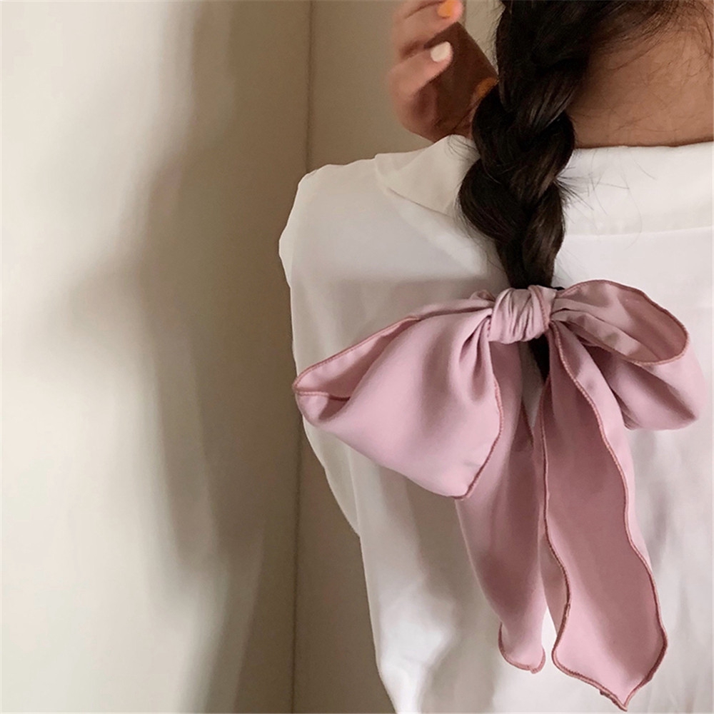 Băng Đô Nơ Vải Chiffon Xinh Xắn Cho Nữ