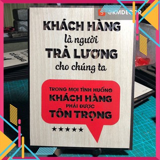 Tranh tạo động lực TBIG - Khách hàng là người trả lương cho chúng ta trong mọi tình huống khách hàng phải được tôn trọng