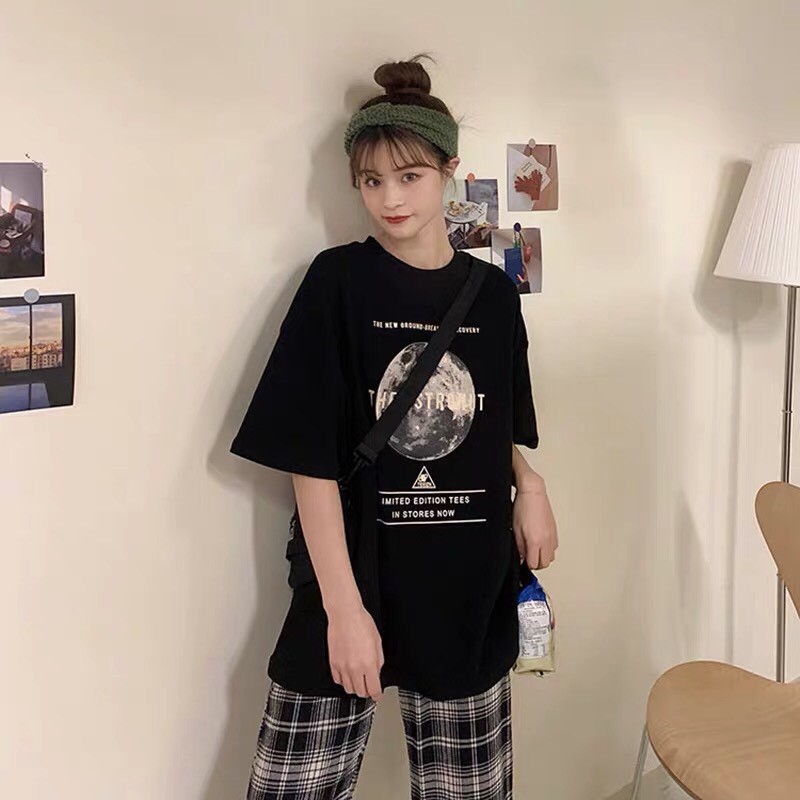 ÁO THUN IN NAM NỮ THỜI TRANG UNISEX TAY LỠ PHOM RỘNG